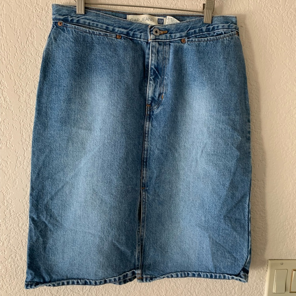 GAP Women's Classic Blue Pencil Skirt
